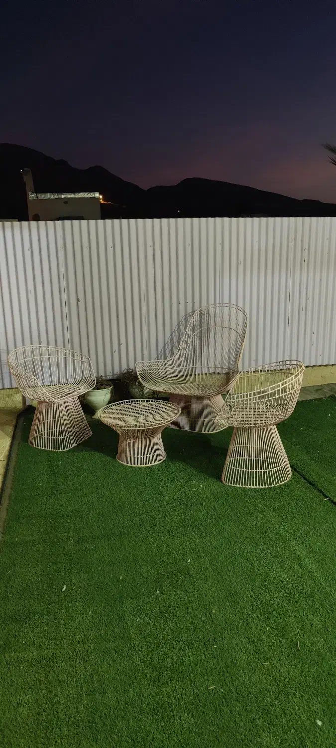 میز و صندلی لاکچری فلزی مخصوص حیاط و ویلا|صندلی و نیمکت|جهرم, |دیوار