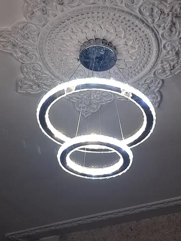 لوستر کریستالی(کهکشانی) گرد|لوستر و چراغ آویز|تهران, منیریه|دیوار