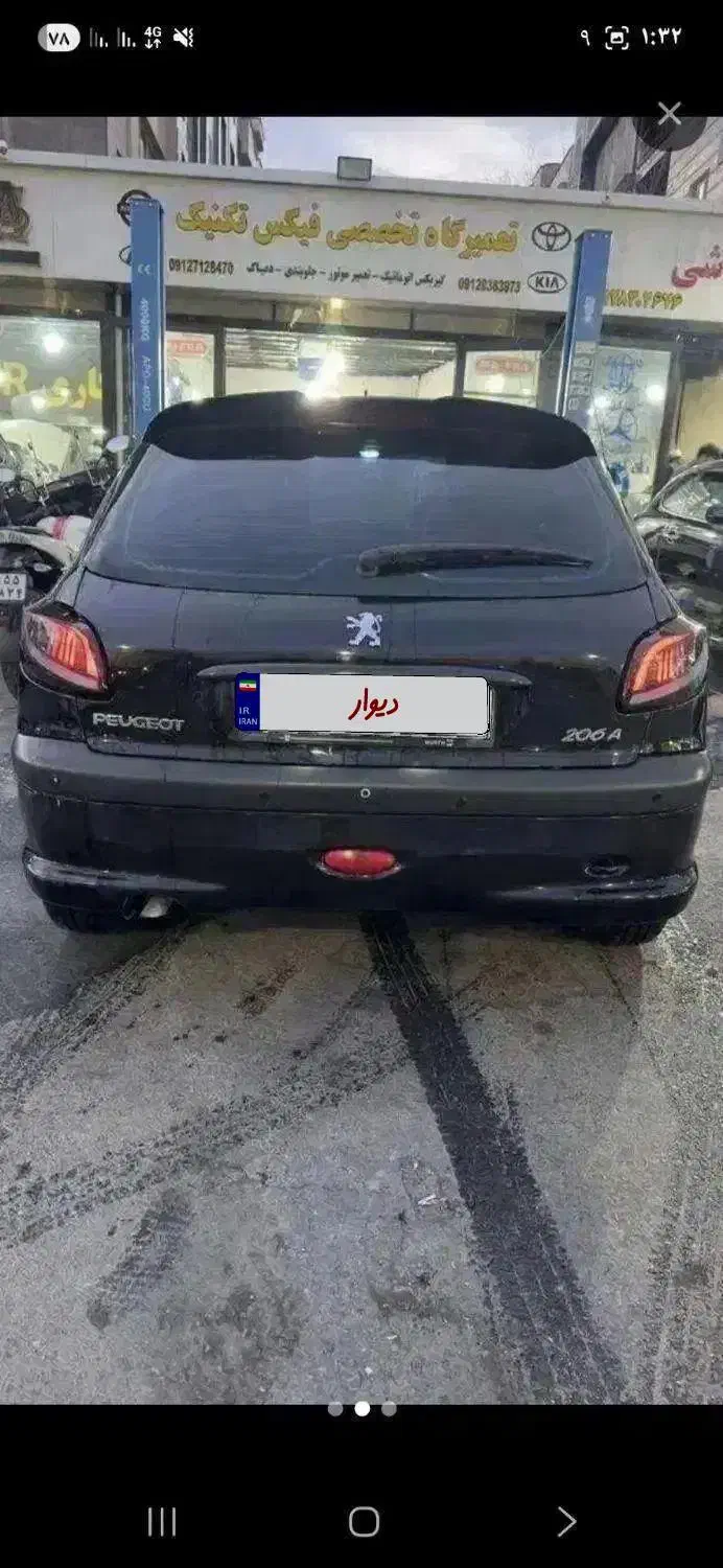 ۲۰۶ اتومات تیپ ۶ سری فرانسه کم کارکرد|خودرو سواری و وانت|تهران, قلهک|دیوار