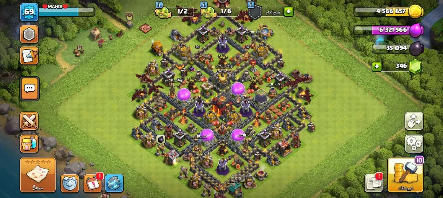 دوتا آکانت کلش آف کلنز9و 10|کنسول، بازی ویدئویی و آنلاین|شاهین دژ, |دیوار