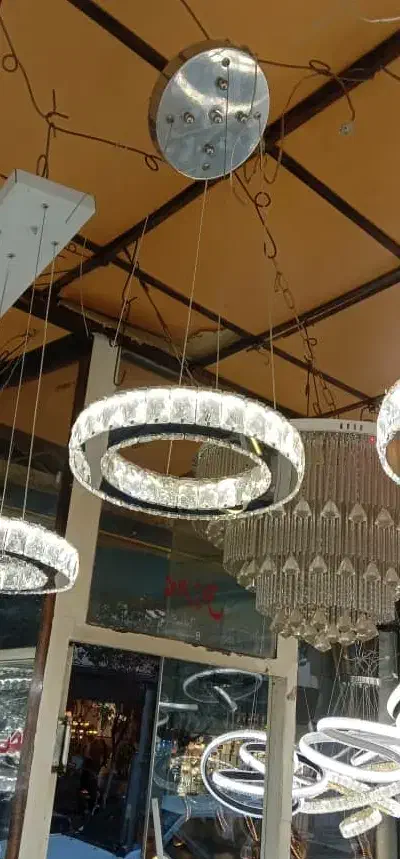 لوستر مدرن تک حلقه|لوستر و چراغ آویز|تبریز, |دیوار