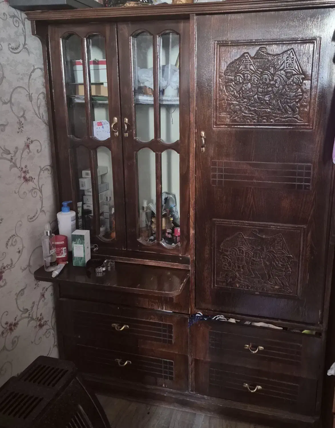 کمد بچه چوبی|جاکفشی، کمد، دراور|اصفهان, تصفیه خانه فاضلاب|دیوار