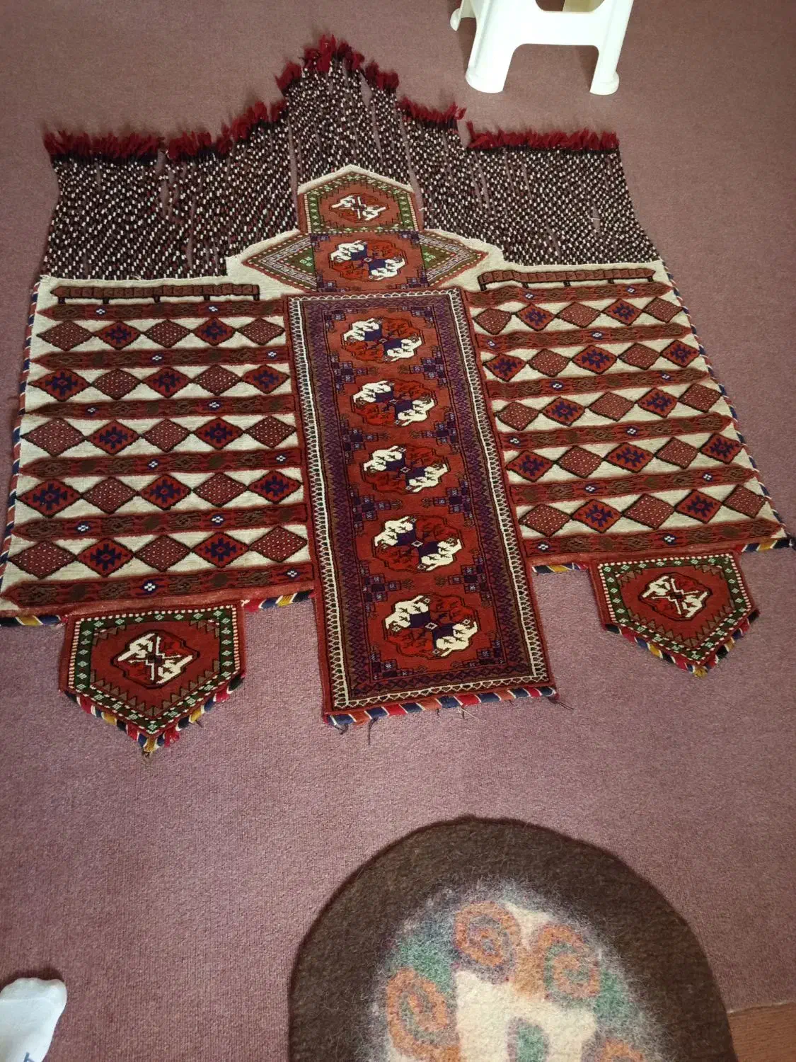 گلیم شتر ،(دیه باشلیق)|فرش|مراوه, |دیوار