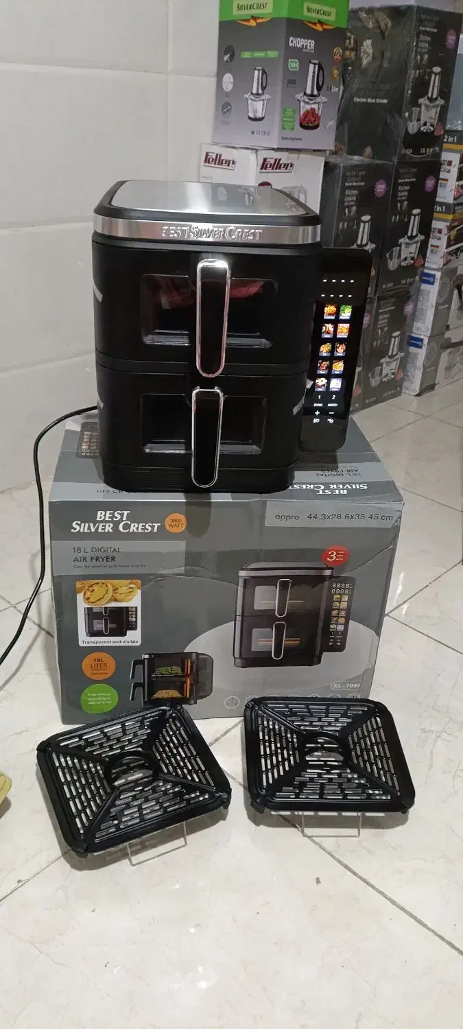 سرخکن بدون روغن دوطبقه/ایرفایر/ سرخکن رژیمی اکبند|اجاق گاز و لوازم برقی پخت‌وپز|تهران, چیتگر جنوبی|دیوار