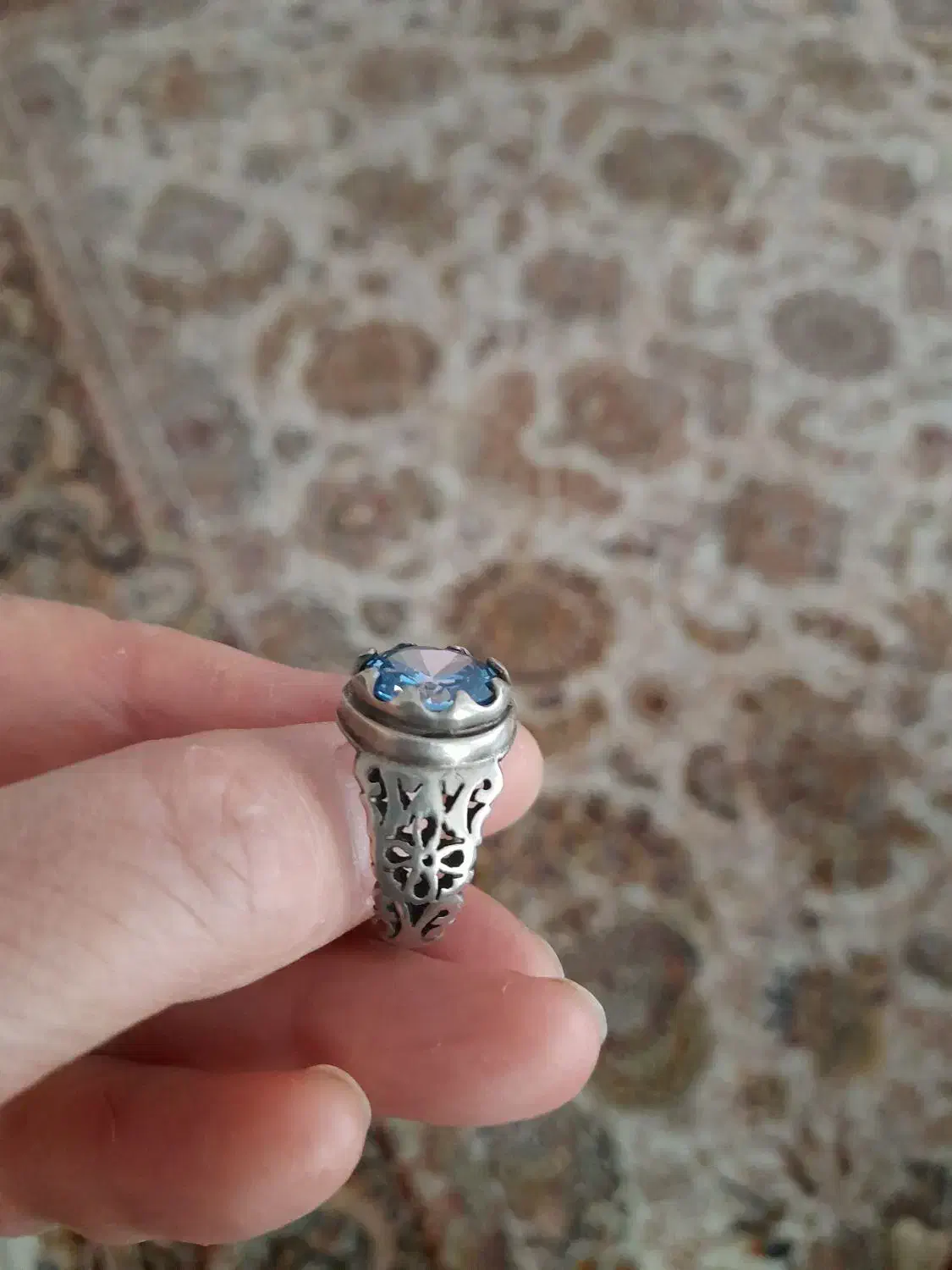 انگشتر توپاز اصل|جواهرات|پرند, فاز ۰|دیوار