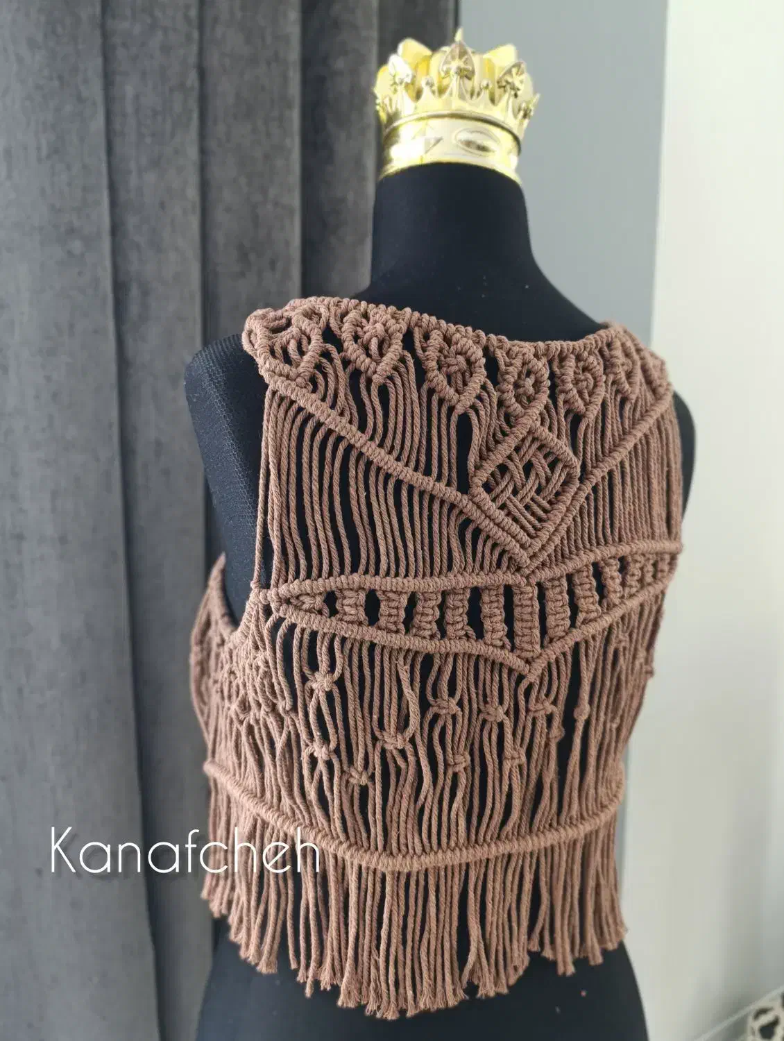 سفارش انواع جلیقه مکرومه پذیرفته میشود|لباس|هشتگرد, فاز ۲ مهستان|دیوار