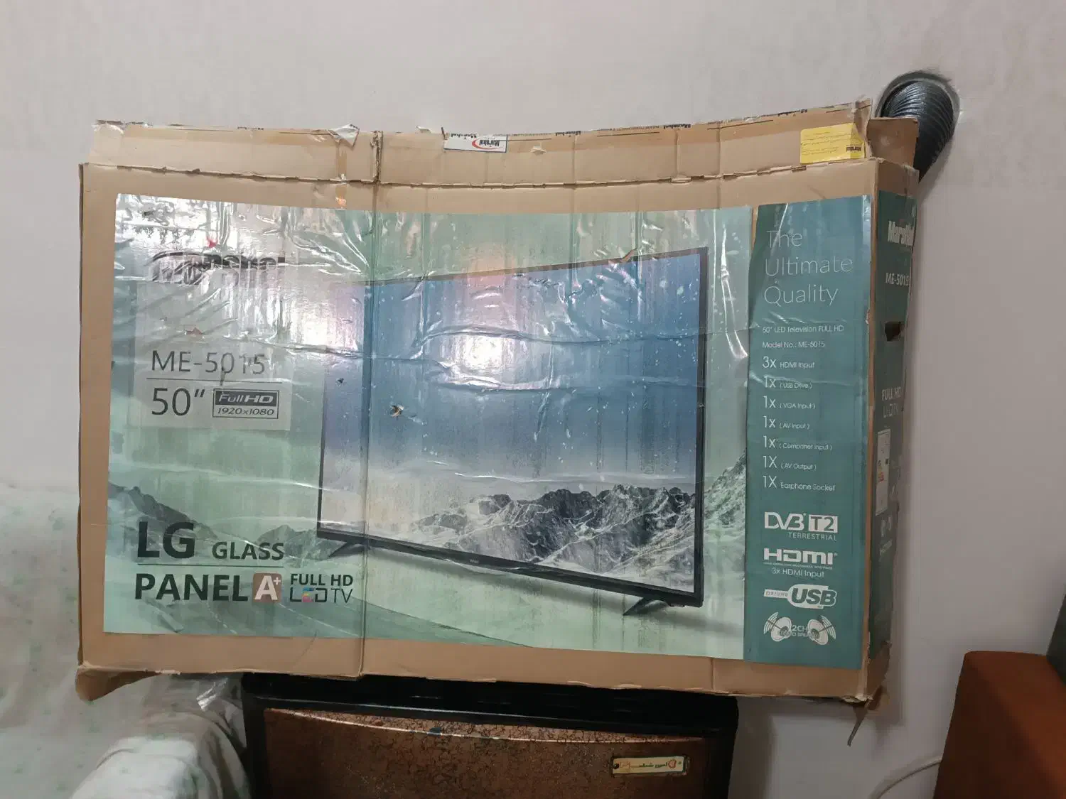 کارتن تلویزیون 50اینچ مارشال|تلویزیون و پروژکتور|مشهد, انقلاب|دیوار