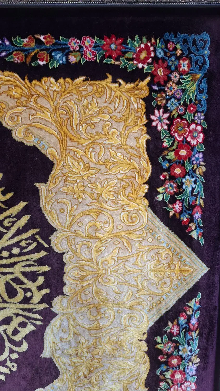 تابلو فرش تمام ابریشم|تابلو فرش|یزد, |دیوار