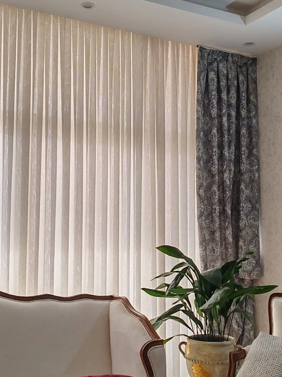 دو یال پرده|پرده، رانر، رومیزی|اصفهان, شاهد|دیوار