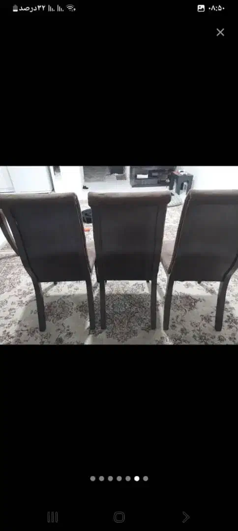 ۸عدد صندلی تمیز وبدون مشکل|صندلی و نیمکت|لاهیجان, شهید آوینی|دیوار