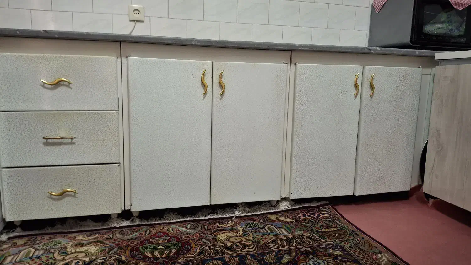 کابینت آشپزخانه زمینی ودیواری فلزی بایک عددهودسالم|جاکفشی، کمد، دراور|میانه, |دیوار