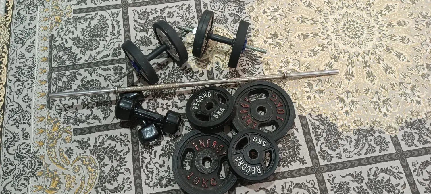 وزنه و دمبل و هالتر و کش ورزشی|تجهیزات ورزشی|بهشهر, |دیوار