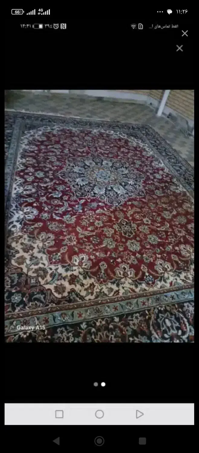 قالی شش متری دو عدد|فرش|آبادان, |دیوار