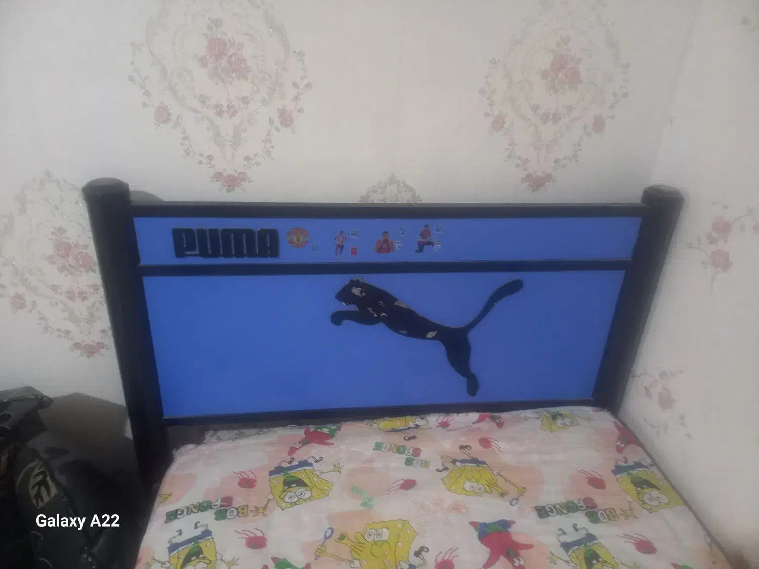 تخت خواب فلزی تک نفره|تخت و سرویس خواب|گلستان (تهران), |دیوار