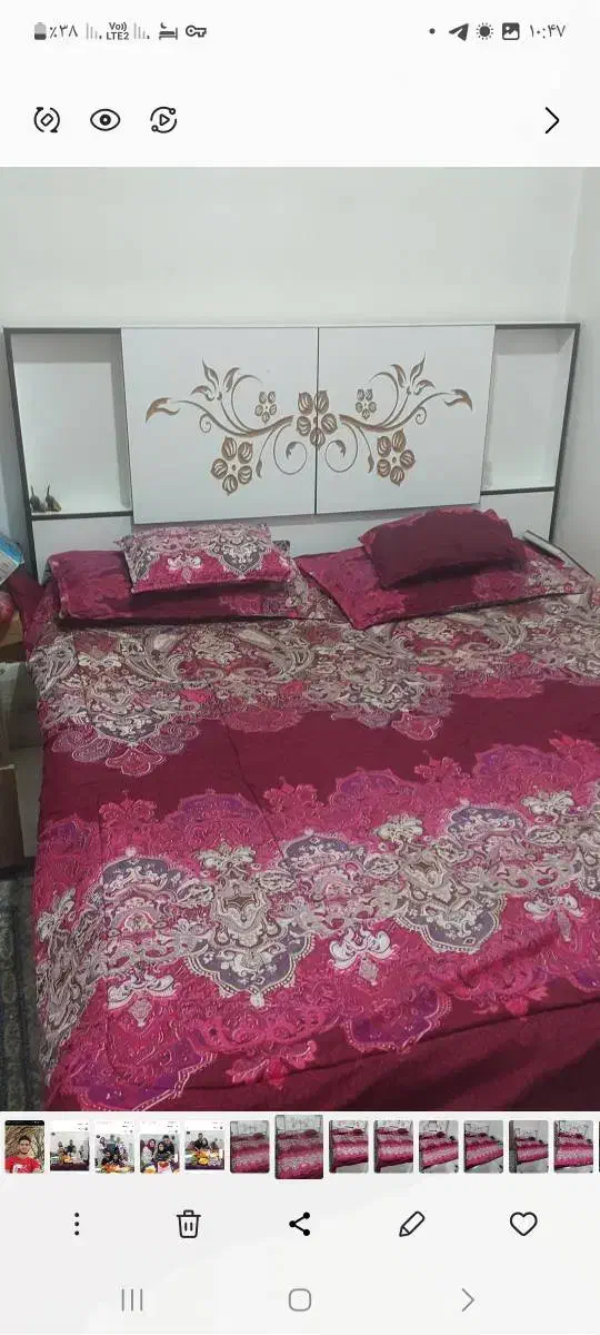 تخت دونفره|تخت و سرویس خواب|گلستان (تهران), |دیوار