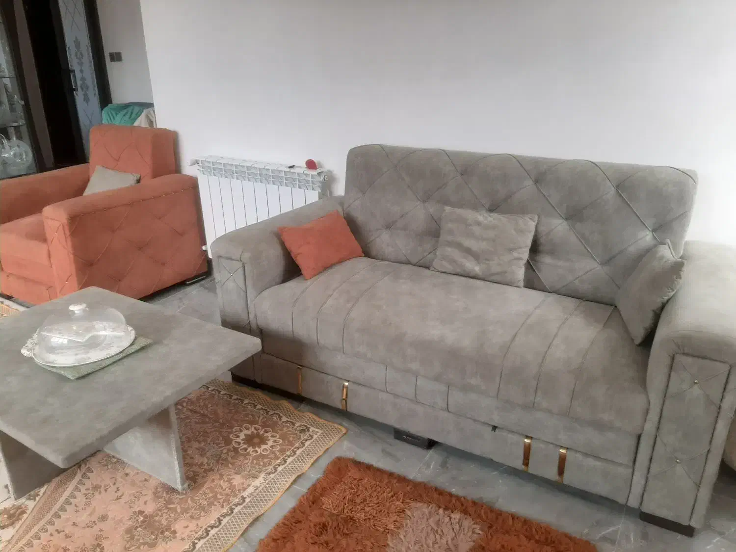 مبل راحتی ۷نفر با جلو مبلی|مبلمان خانگی و میز عسلی|پیربازار, |دیوار