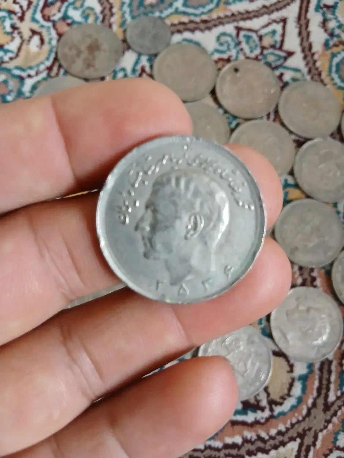 سکه ۲۰ ریالی پهلوی|کلکسیون سکه، تمبر، اسکناس|رشت, جانبازان|دیوار