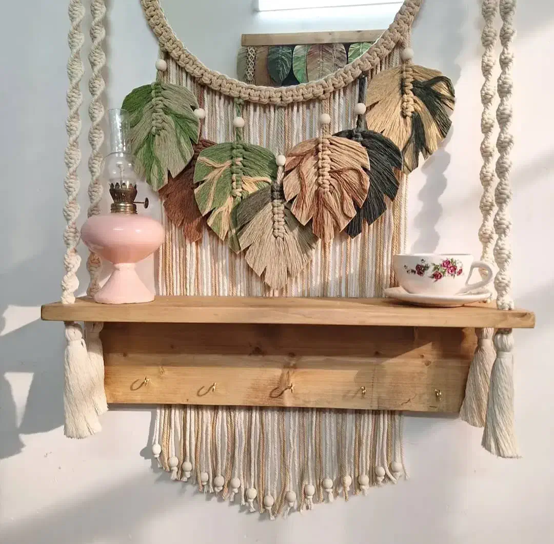 آینه مکرومه|آینه|یاسوج, |دیوار