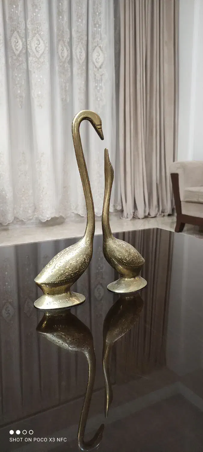 دکوری قو برنز هندی|مجسمه، تندیس، ماکت|اسلامشهر, مطهری|دیوار