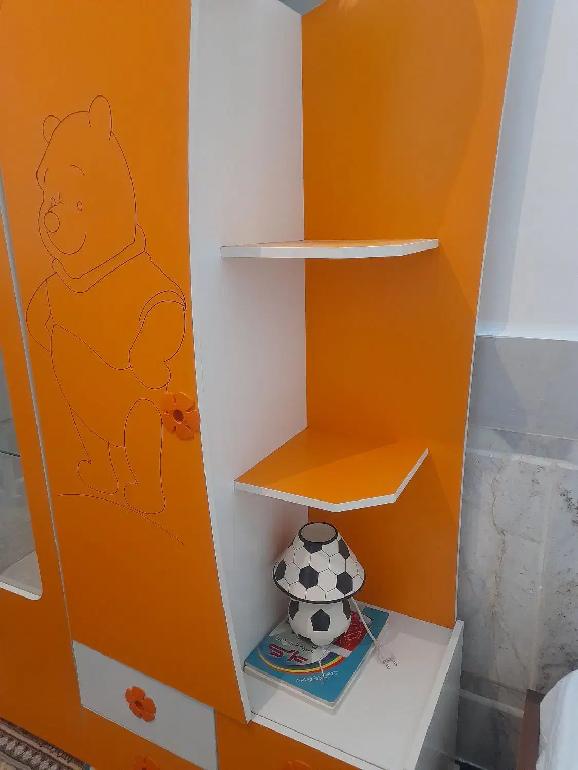 کمد و ویترین کودک مدل پو چوب ارژن تهران|تخت و سرویس خواب|زاهدان, |دیوار