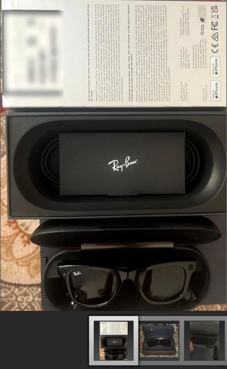 عینک هوشمند Ray-Ban Stories RW4002 اصل|لوازم جانبی موبایل و تبلت|تهران, امیریه|دیوار
