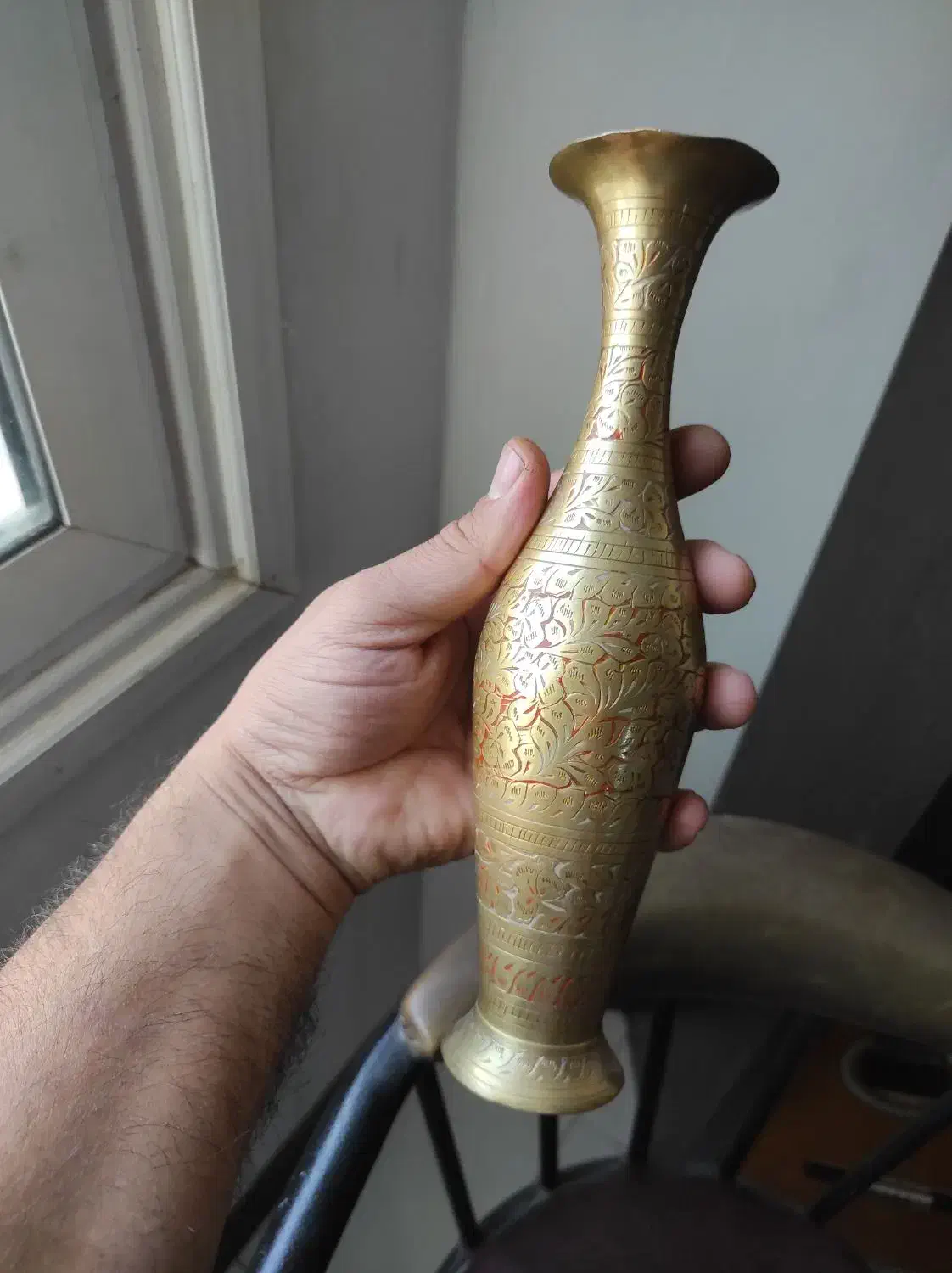 جام برنجی قدیمی|کلکسیون اشیاء عتیقه|اصفهان, الهیه|دیوار