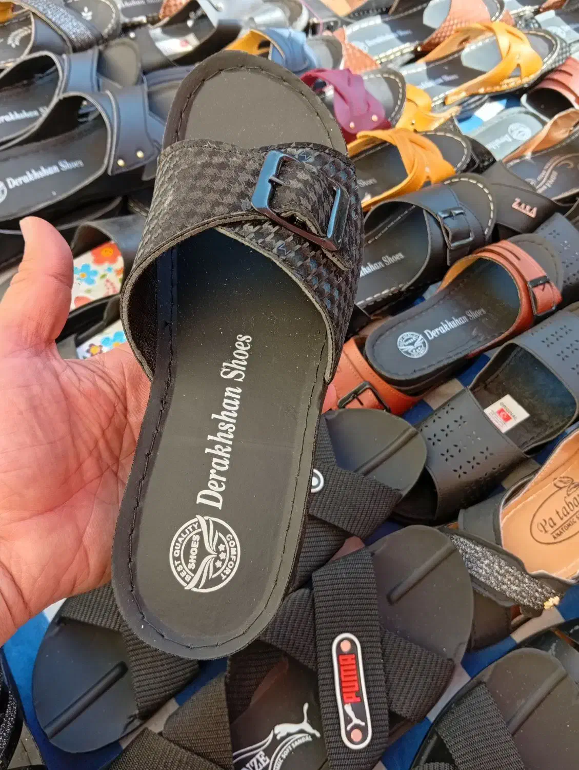 دمپایی زنانه دور دوخت کیفیت بالا عمده و تک|کیف، کفش، کمربند|شیراز, بازار|دیوار