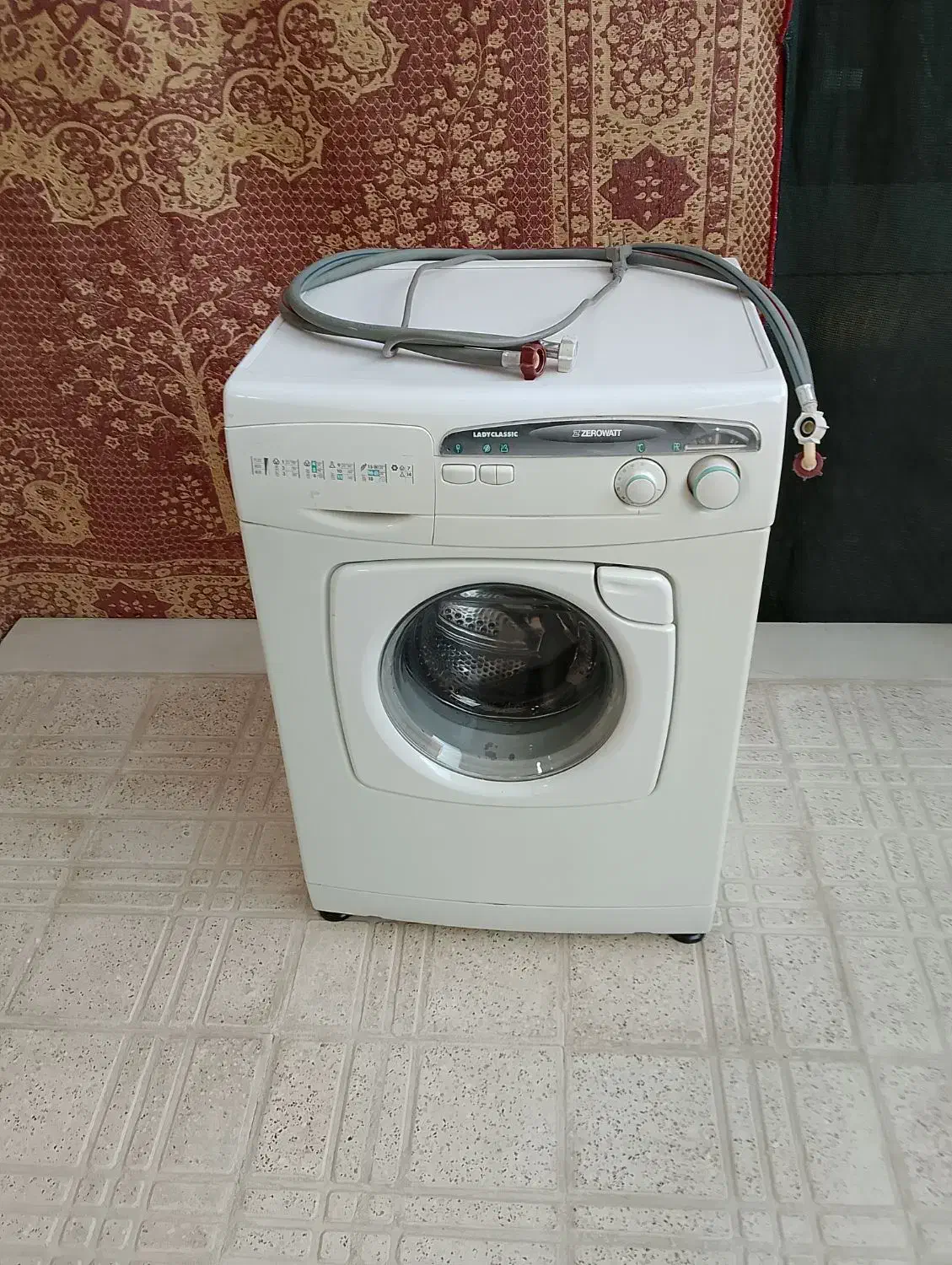 لباسشویی|ماشین لباسشویی و خشک‌کن لباس|فلاورجان, |دیوار