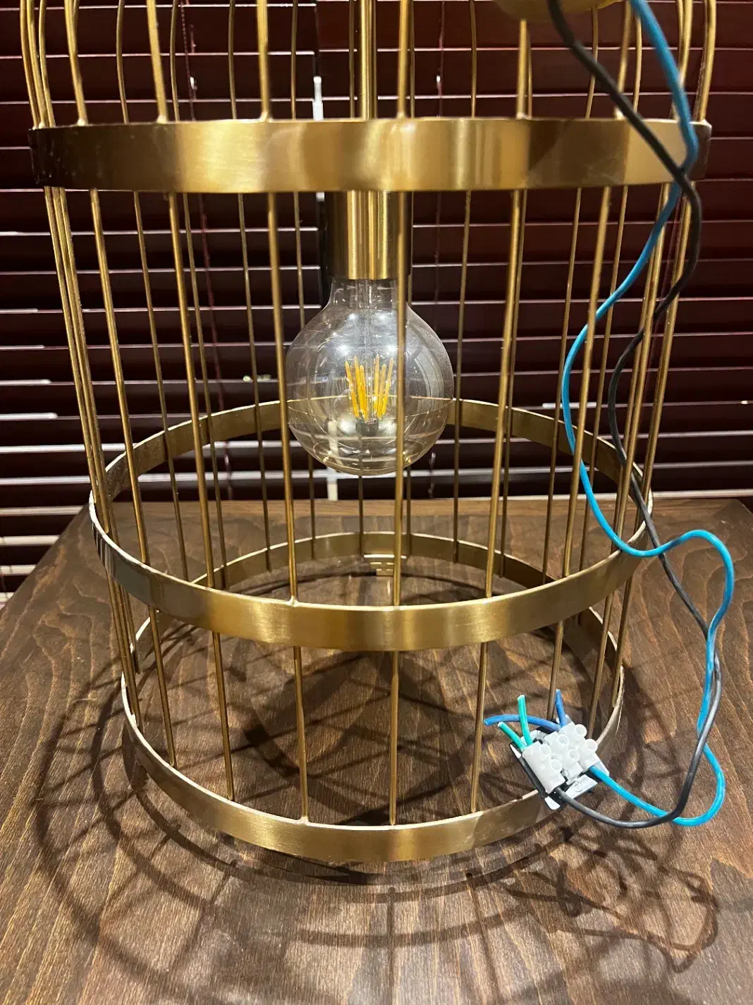 لوستر طرح قفسی تک شعله|لوستر و چراغ آویز|تهران, زعفرانیه|دیوار