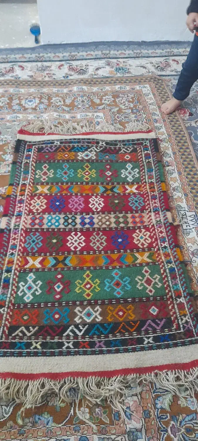 ۲ عددقالیچه گلیم|گلیم، جاجیم، گبه|بجنورد, |دیوار