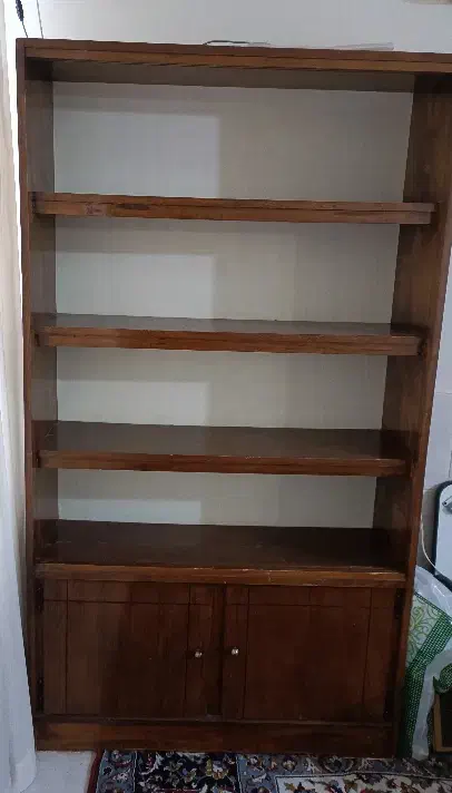 کتابخانه چوبی|کتابخانه، شلف، قفسه‌های دیواری|قم, هنرستان|دیوار