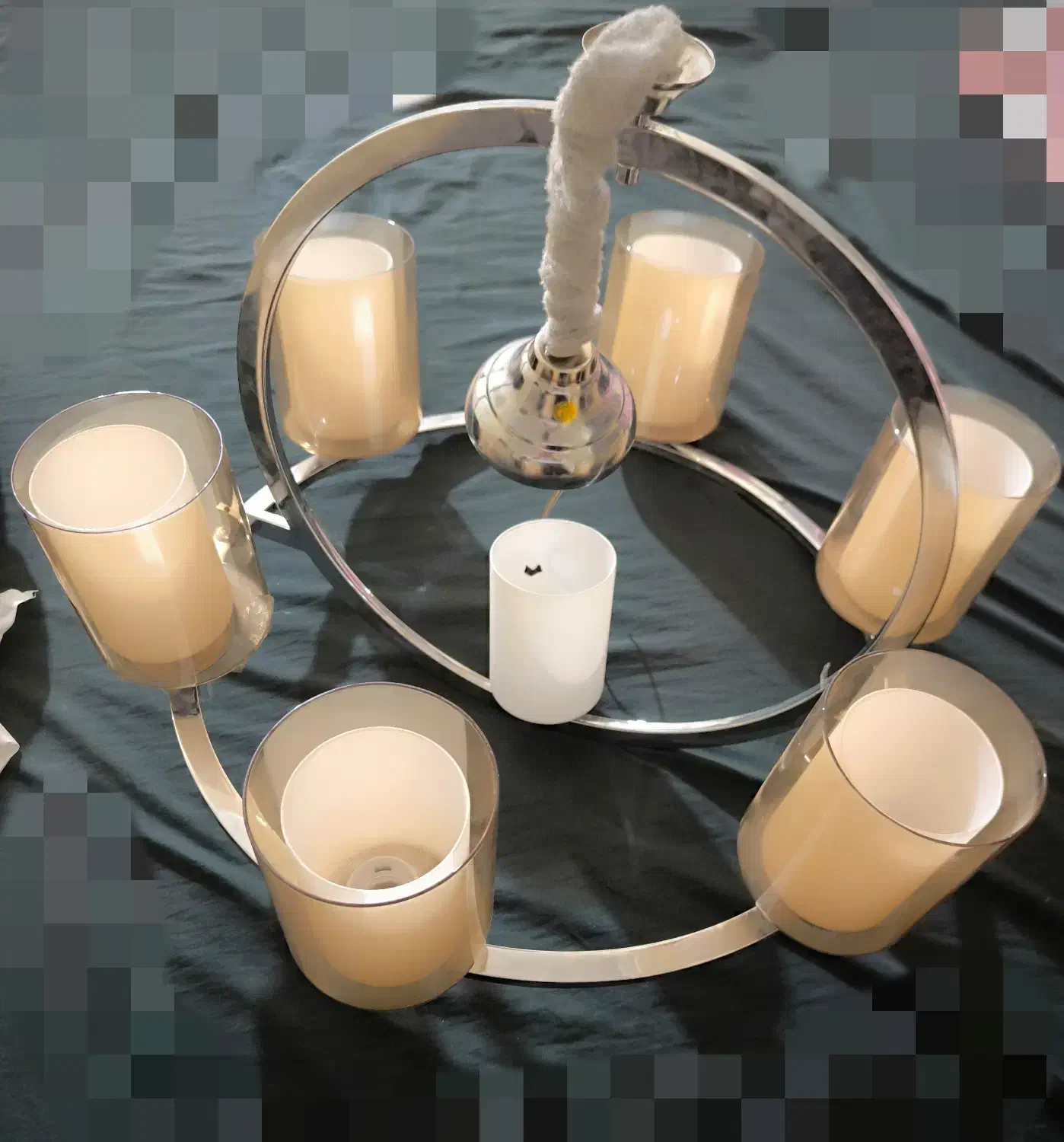 لوستر۷شاخه|لوستر و چراغ آویز|اصفهان, نقش جهان|دیوار