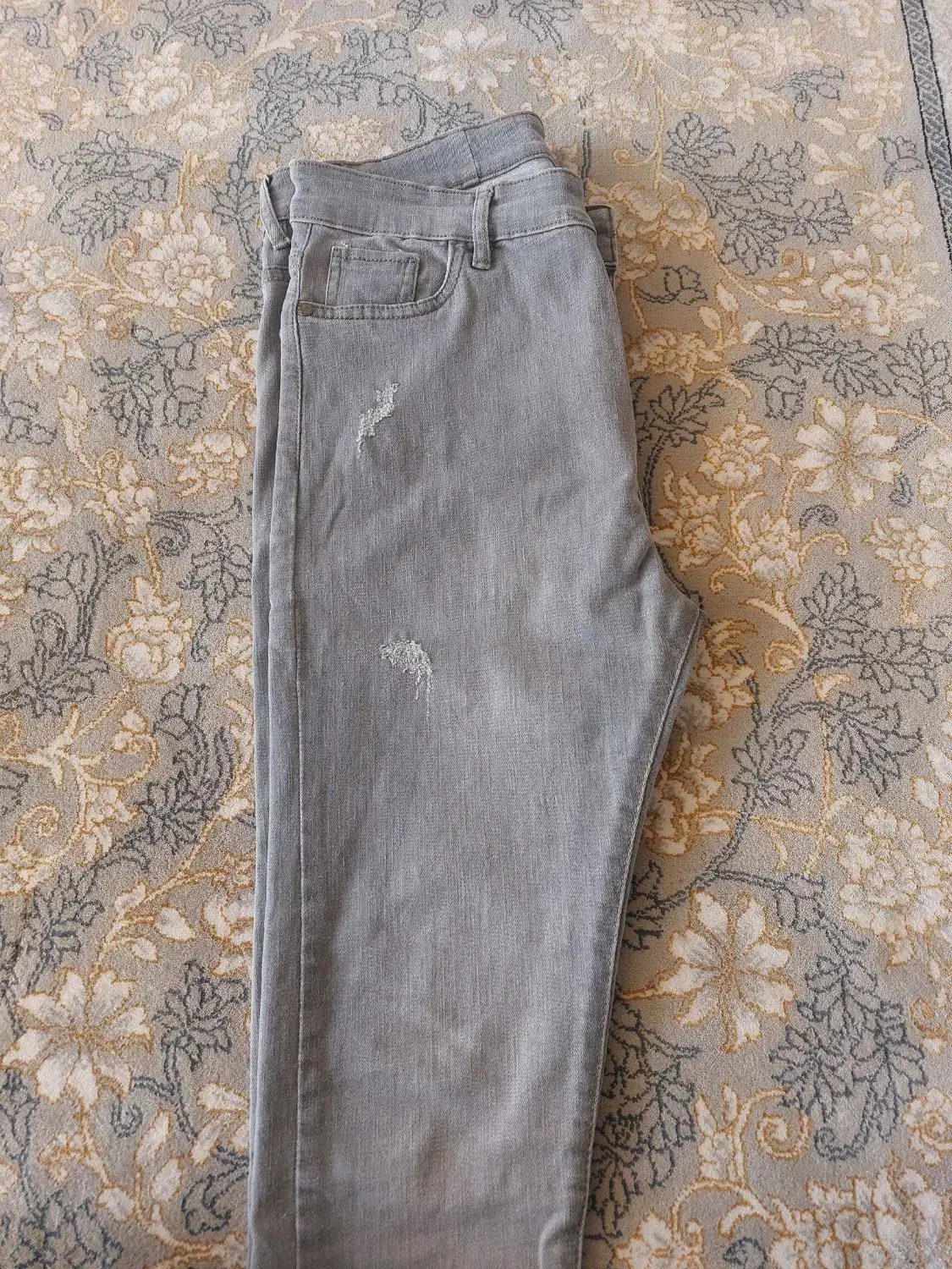 شلوارجین اسکینی طوسی روشن درحد نو|لباس|سمنان, |دیوار