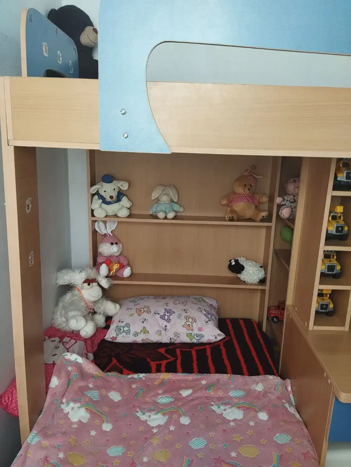 تخت دو طبقه در حد نو|تخت و سرویس خواب|رباطکریم, مسکن مهر آبشناسان|دیوار