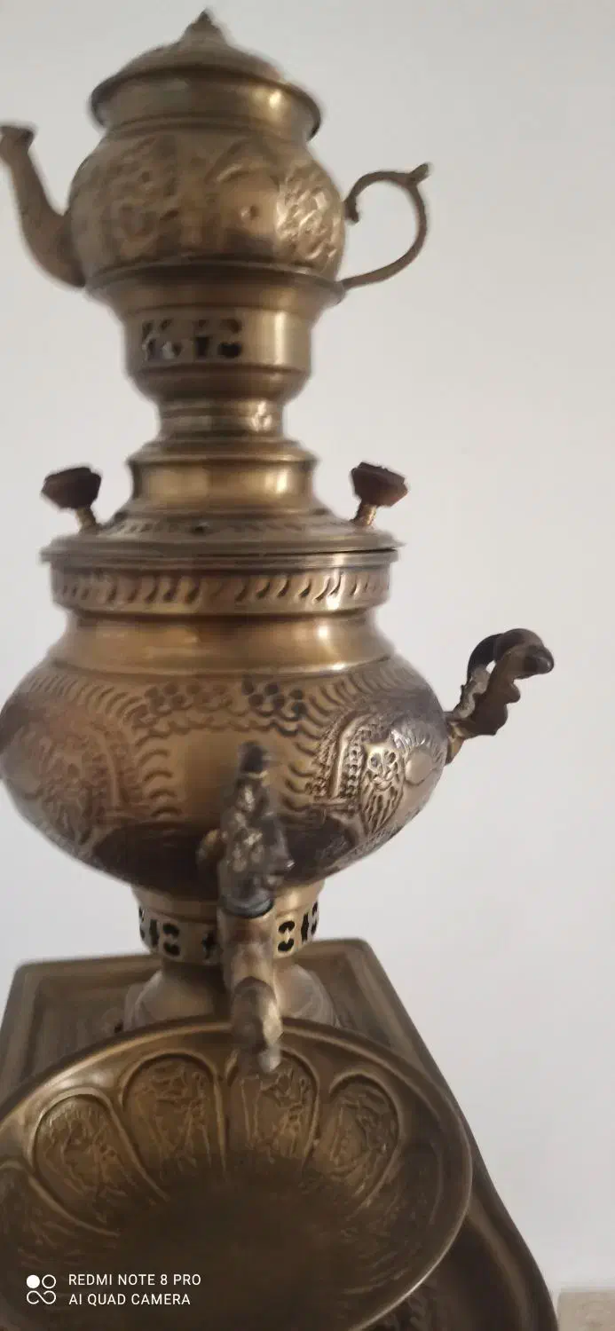 سماور ۱ونیم لیتری آنتیک|صنایع دستی و سایر لوازم تزئینی|کنگاور, |دیوار