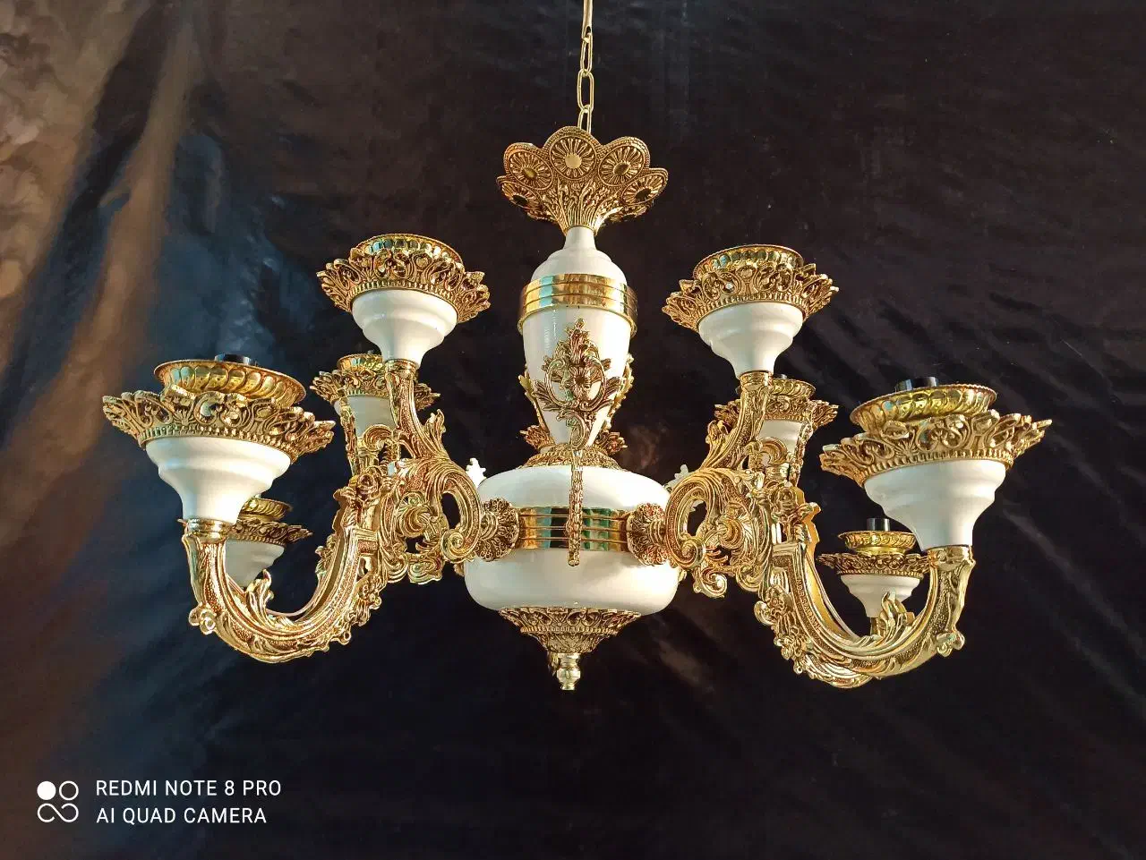 لوستر طرح سرامیک|لوستر و چراغ آویز|بیرجند, |دیوار