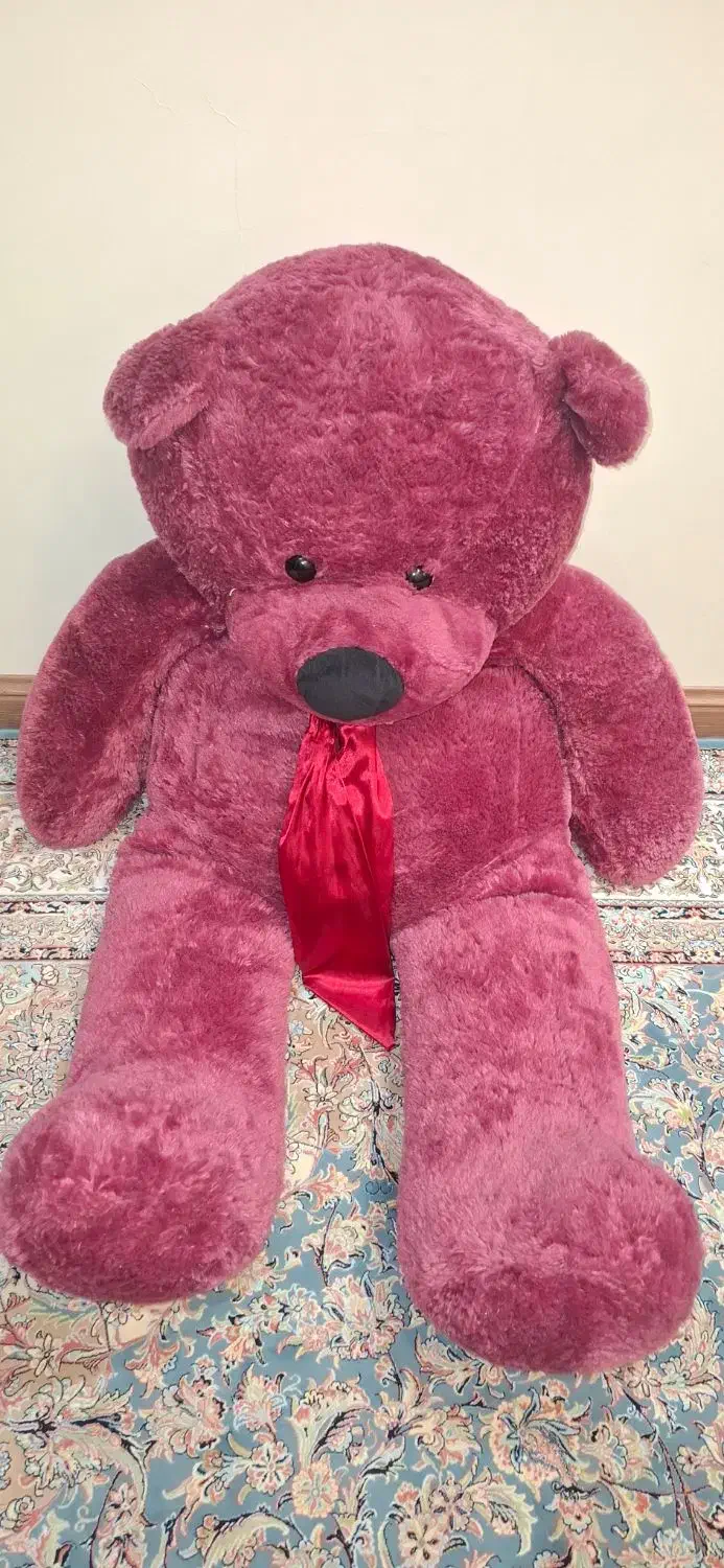 خرس بزرگ پولیشی ارغوانی رنگ|اسباب‌‌بازی|تهران, تهران‌ویلا|دیوار