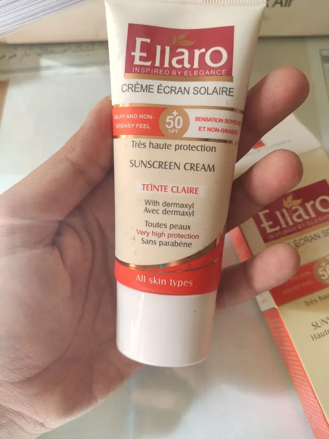 فروش کرم آفتابی ellaroاورجینال spf50|آرایشی، بهداشتی، درمانی|اصفهان, باغ دریاچه|دیوار