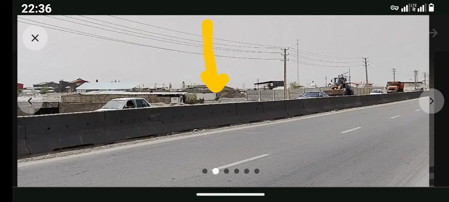 ملک چهار دیوار شده بر جاده پرتردد تابلو خور عالی|اجارهٔ دفتر صنعتی، کشاورزی، تجاری|هشتگرد, تهران دشت|دیوار