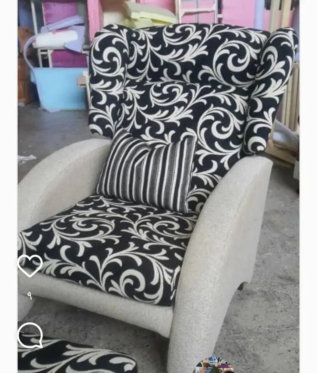 مبل کویین تکی|صندلی و نیمکت|جاجرود, |دیوار