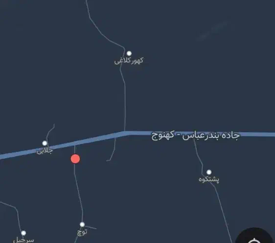 زمین جاده بندر میناب منطقه جلابی پشتکوه|فروش زمین و ملک کلنگی|تخت, |دیوار