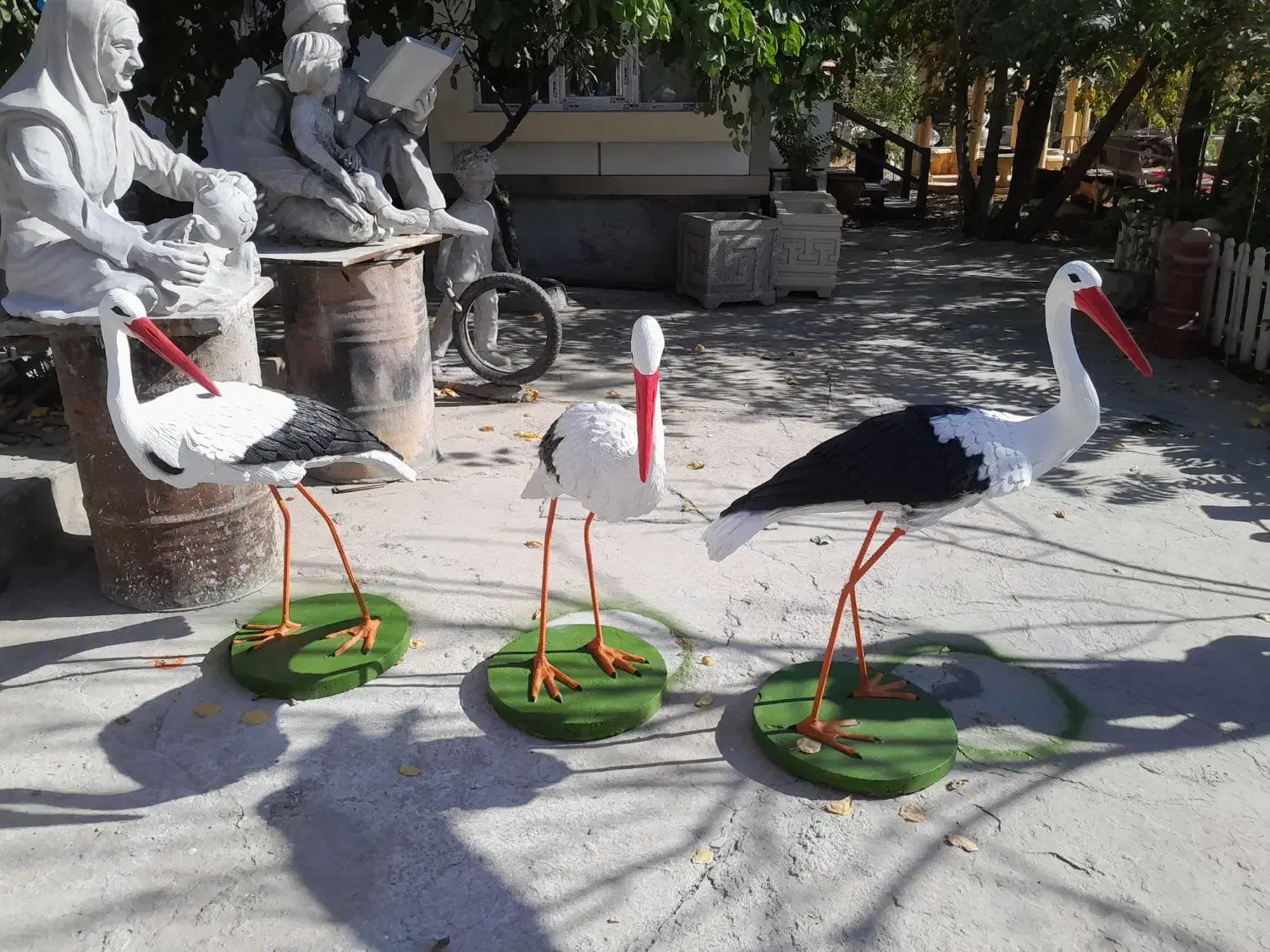 مجسمه لک لک،فلامینگو و ...|مجسمه، تندیس، ماکت|تهران, حر|دیوار