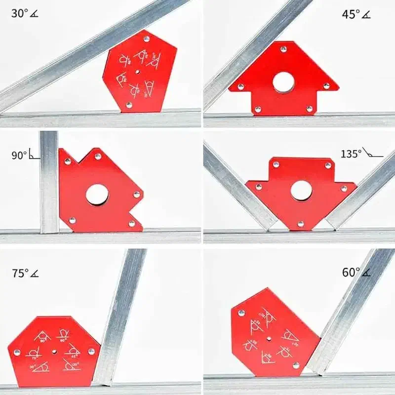 مجموعه6عددی گونیا مگنتی( آهنربایی )جوشکاری باسJT-6|ابزارآلات|اصفهان, چرخاب|دیوار