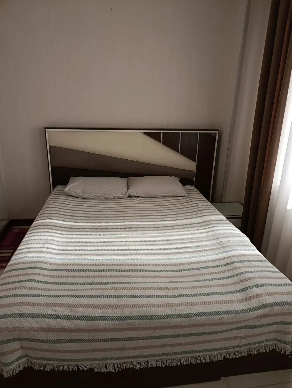 سرویس خواب دو نفره ساخت شرکت النا|تخت و سرویس خواب|مشکیندشت, |دیوار