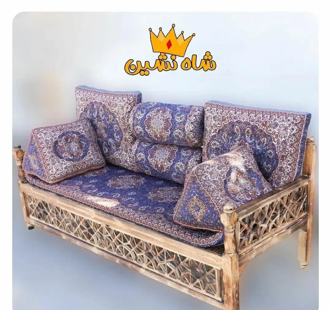 شاه نشین ترمه ۷ تیکه|پشتی|آمل, |دیوار