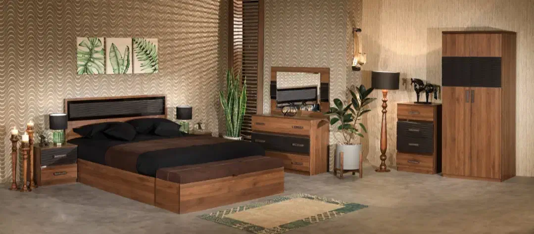 سرویس خواب دو نفره سناچوب|تخت و سرویس خواب|اردکان, |دیوار