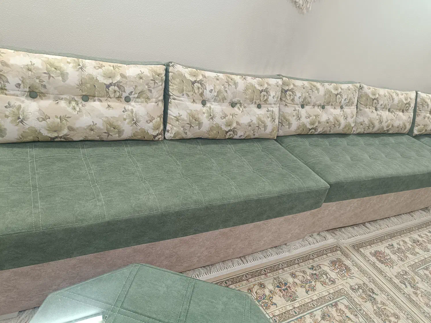 فروش یک دست مبلمان نو پارچە ترک نانو ضدعرق|مبلمان خانگی و میز عسلی|شاهینشهر, گزبرخوار|دیوار