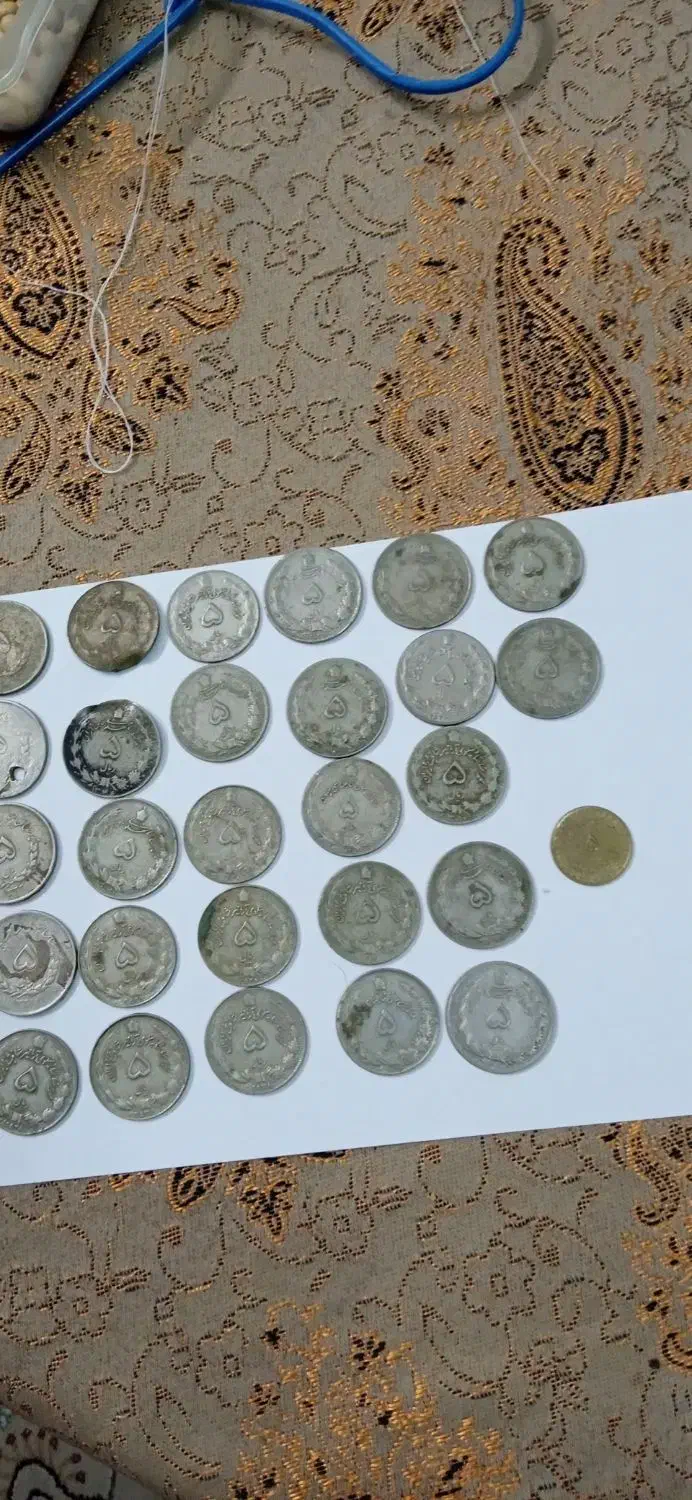 سکه های قدیمی پنج ریالی|کلکسیون سکه، تمبر، اسکناس|پردیس, فاز ۱|دیوار