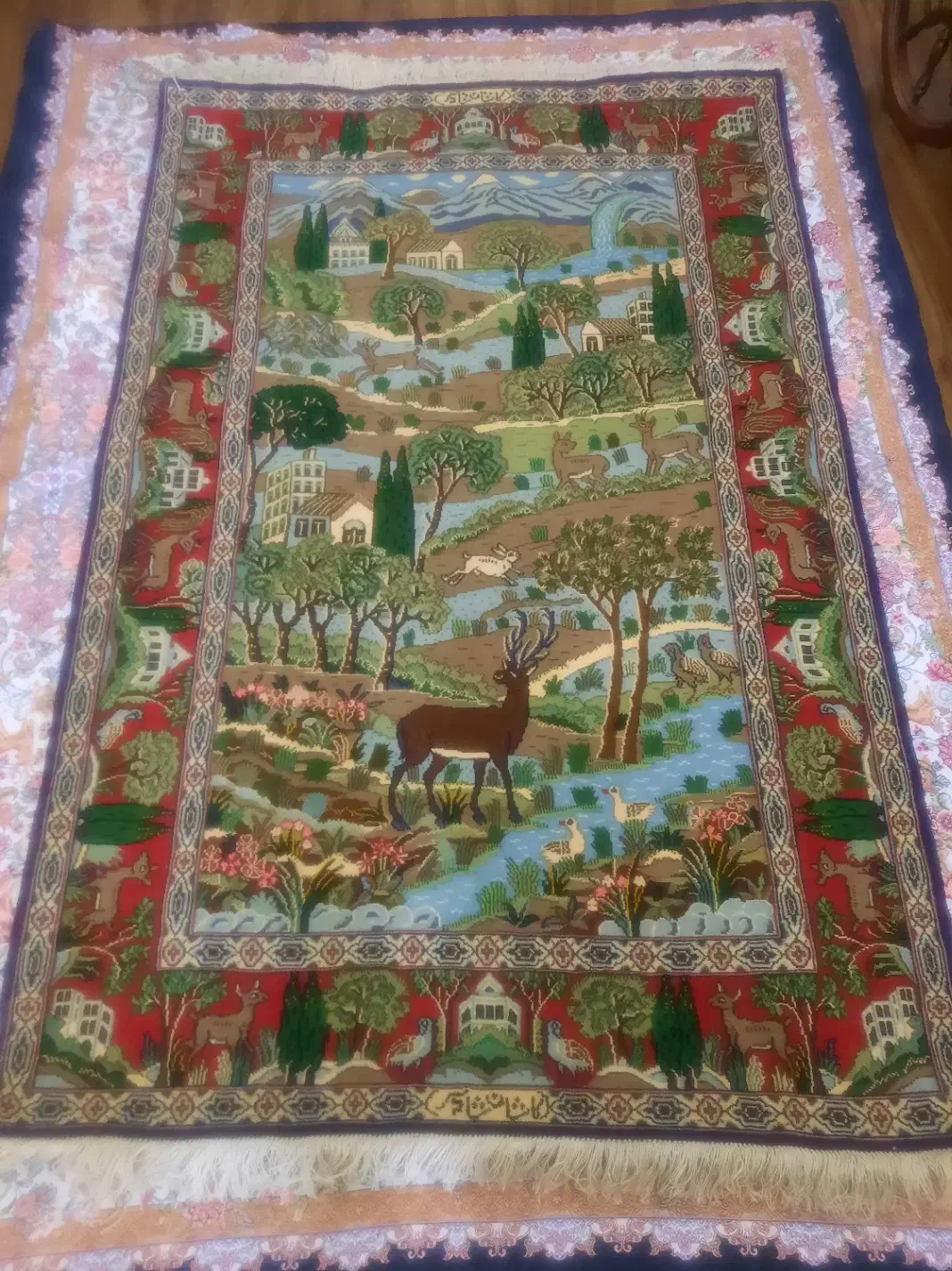 تابلوفرش دستباف و قالیچه دستباف آنتیک|تابلو فرش|تهران, مهران (سیدخندان)|دیوار