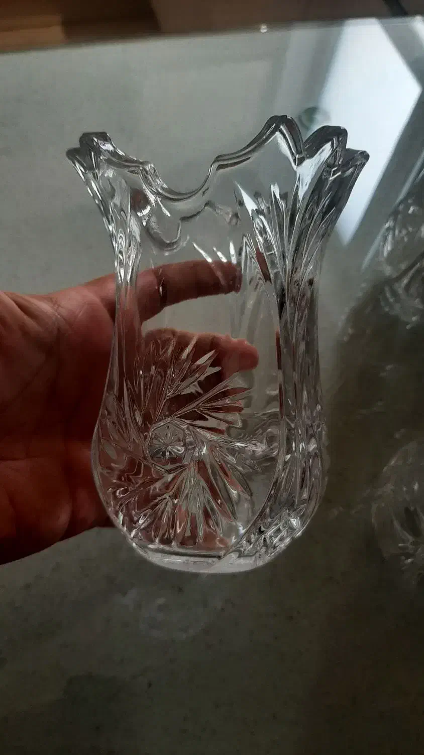 لاله کریستال لوستر سفید شفاف ۸ عدد|لوستر و چراغ آویز|تهران, باشگاه نفت|دیوار